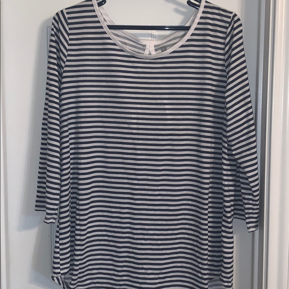 Navy and White shirt